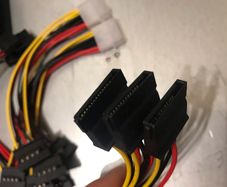 sata power cable  6 euro each 4 pin molex to sata power. Cable de extension SATA  PC HDD DVD SSD