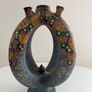 Rare Amphora Art Deco Ring Vase. Turn-Teplitz Czechoslovakia. Form 3965 Image 7