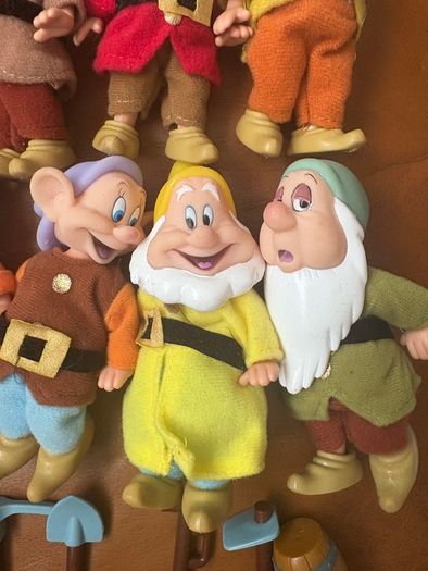 2009 Snow White & The Seven Dwarfs Rare 4.5 Inches Figures Full Set Of 7 Vintage Simba