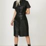 Coast Leather Dress Size Uk 16 Image 2
