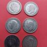 6 x .500 Silver Sixpence 1928 x 2, 36, 38, 39, 45 Image 2