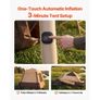 Camping Tent, 4 Person Inflatable Cabin Tent with Rechargeable Pump, TPU Air Tube & 5 Large Mesh Windows, Portable Easy Setup Waterproof with Carry Bag for Family Outdoor Camping & Hiking, Beige Image 3