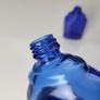 392 - Set of Two Beautiful Vintage Cobalt Blue Glass Decorative Collectible Optrex Bottles Image 3