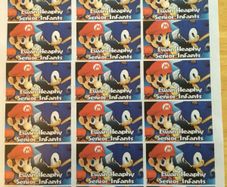 Personalised school book stickers