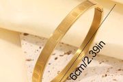 number gold bangle