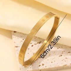 number gold bangle