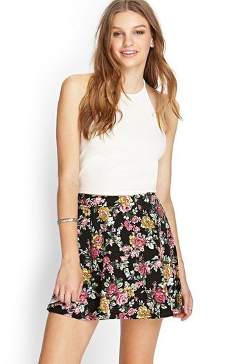 YUMI black floral print layered skirt Sz 12UK - Bnwt Rrp 34.99