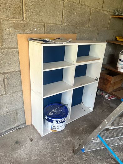 White cube Storage shelves/bookcase