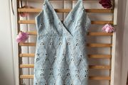 dress blue lace occasion dress triangle brand size 10