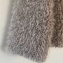 YAS fluffy short teddy jacket in beige Image 9