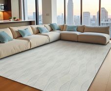 Rugs Living Room 200x300cm, Short Pile Soft Area Rugs Bedroom, Anti Slip Machine Washable Rug Thin Floor Carpets for Office Dinning Room Playroom Nursary Office