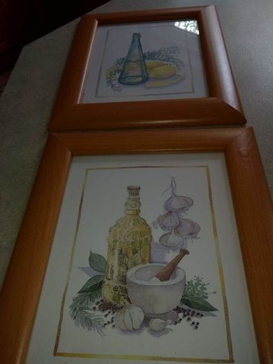 Lovely set of 2  picture still life.