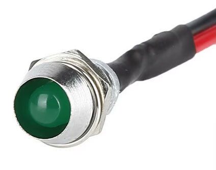 Durable New Practical Quality Green LED Indicator Light 8mm Boat Bulb Car DC 12V Green IP65 Lamp Dash Panel