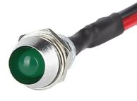 main image for ad Durable New Practical Quality Green LED Indicator Light 8mm Boat Bulb Car DC 12V Green IP65 Lamp Dash Panel