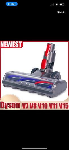 Newest Direct Drive Cleaning Head Compatible with Dyson V7 V8 V10 V11 V15 Vacuum Cleaner For Short Pile Carpets