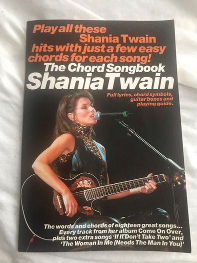Shania Twain chords and lyrics book
