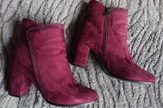 Burgundy Ankle Boots  Size 5