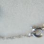 Vintage Circa 1990s 18k white Gold 750 Natural Diamonds and Sapphire Decorated Necklace L 13,5" - 10,80g Image 10