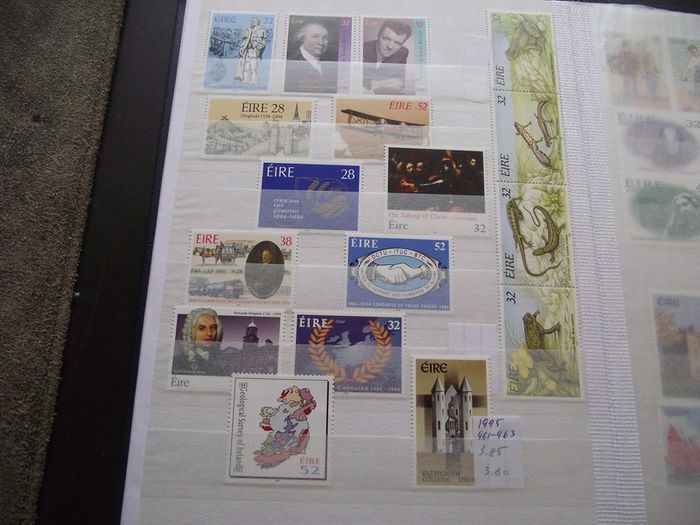 A New Stock Book With Collection Of Mint Irish Stamps N3