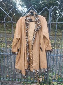 Vintage Roberto Gianni leather coat (free post)