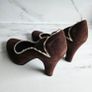 Ladies suede leather Roberto Gonzalez Spanish heeled shoes UK5 and UK6 Image 2