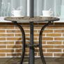 Garden Bistro Set Cast Aluminium Image 4