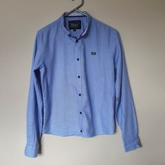 diesel boys shirt age 15 years blue ptp 20" like new