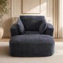 Softy Compressed Indoor Lounge Sofa Chair - Grey Image 3
