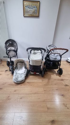 Tricycle, baby buggy set