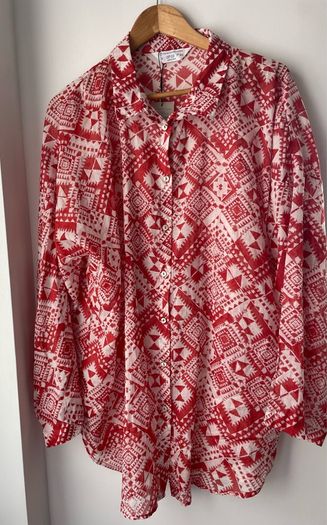 Primark ladies lightweight blouse burnt orange size 14 to 16