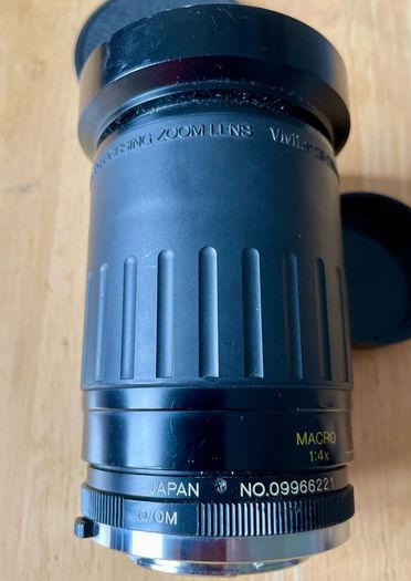 Olympus OM fit Vivitar 28-210mm lens