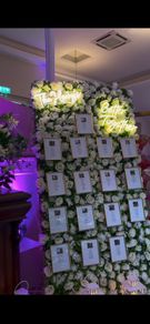 Wedding seating plan/ photo backdrop