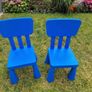2 Ikea kids chairs and a table Image 2