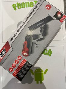 Portable compressor with flashlight