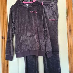 Hello Kitty Navy Velour Hooded Top & Tracksuit Bottoms - Size 14/16