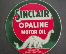 Vintage Style Metal Sign, Sinclair motor oil.