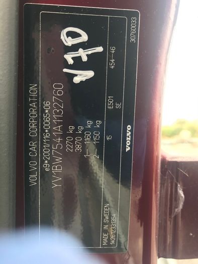 Volvo v70, braking