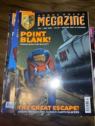 Judge dredd magazine 90s 00s mixed lot