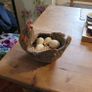 Hand-made Straw Hen and Eggs Ornament Image 4