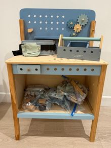 Little Dutch Wooden Workbench & Tool Set