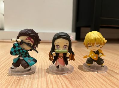 Demon Slayer Figures  Nezuko Kamado & Tanjiro Kamado & Zenitsu Agatsuma