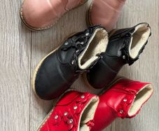 Girls Boots x3 pink/red/black Size UK4.5 EU21