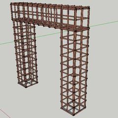 Custom-Made Freestanding Copper Grid Truss / Decorative Event Backdrop