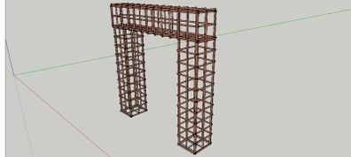 Custom-Made Freestanding Copper Grid Truss / Decorative Event Backdrop