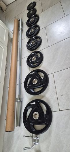 brand new olympic tri grip weight set  B