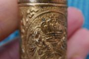 Thai Herbal Inhaler | Jarungjit Inhaler | Thai Tradition | Gold Metal Container | Refreshing | Energizing | Dried Herb Inhaler