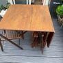antique oak gate legs table Image 4