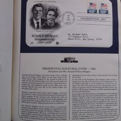 USA Stamps : 1981 Presidential Inaugural Covers Honoring Ronald Reagan - Souvenir Folder