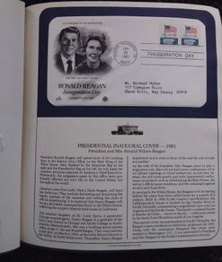 USA Stamps : 1981 Presidential Inaugural Covers Honoring Ronald Reagan - Souvenir Folder