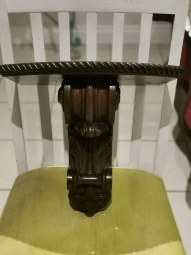 Old hand carved wall sconce